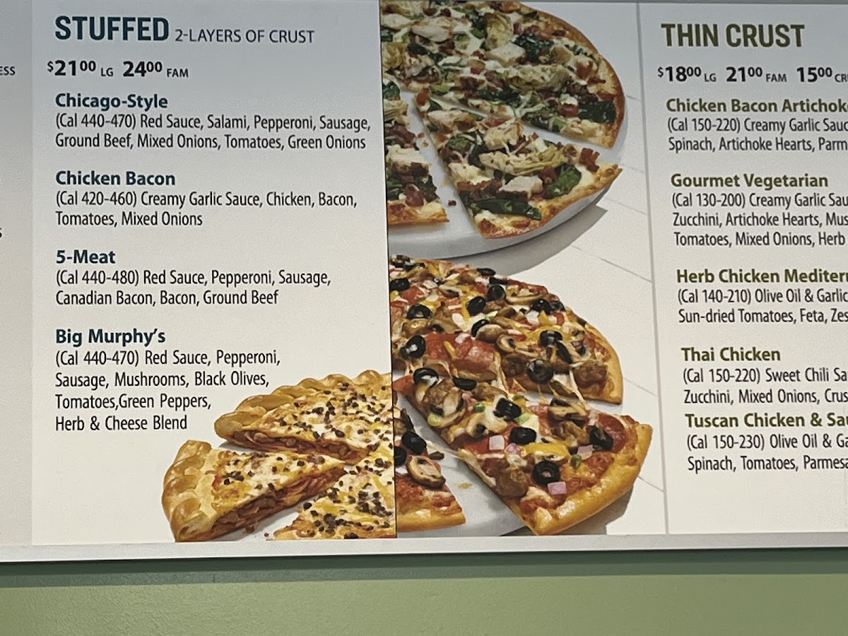 Menu - Papa Murphy's | Take 'n' Bake Pizza photo 1
